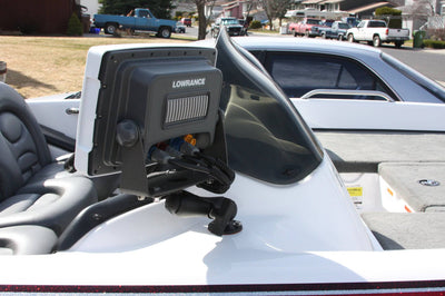 RAM 1.5" Ball Mount with 6.25" X 2" Rectangle Base, Medium LENGTH Double Socket Arm & 2.5" Round Base AMPs Hole Pattern - RAM-111U - OC Mounts