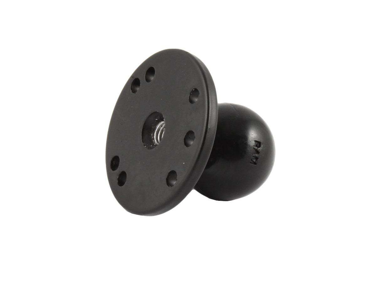 RAM 2.5" Round Base with 3/8"-16 Female Threaded Hol & 1.5" Ball - RAM-202CNSU - OC Mounts