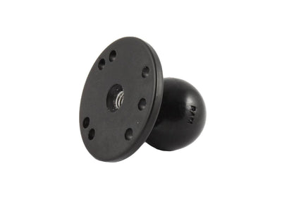RAM 2.5" Round Base with 3/8"-16 Female Threaded Hol & 1.5" Ball - RAM-202CNSU - OC Mounts