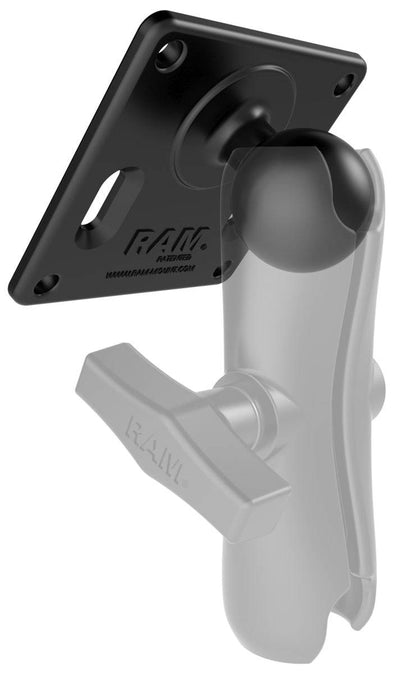 RAM 75mm X 75mm VESA 3.625" Plate with 1.5" Ball - RAM-2461U - OC Mounts