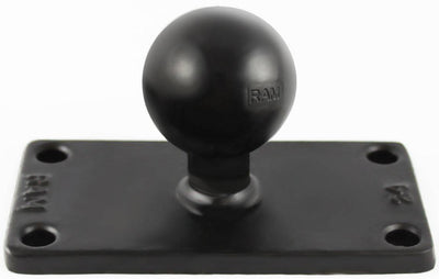 RAM C Size 1.5" Ball on Rectangular Plate with 1.5" x 3.5" 4-Hole Pattern - RAM-202U-24 - OC Mounts
