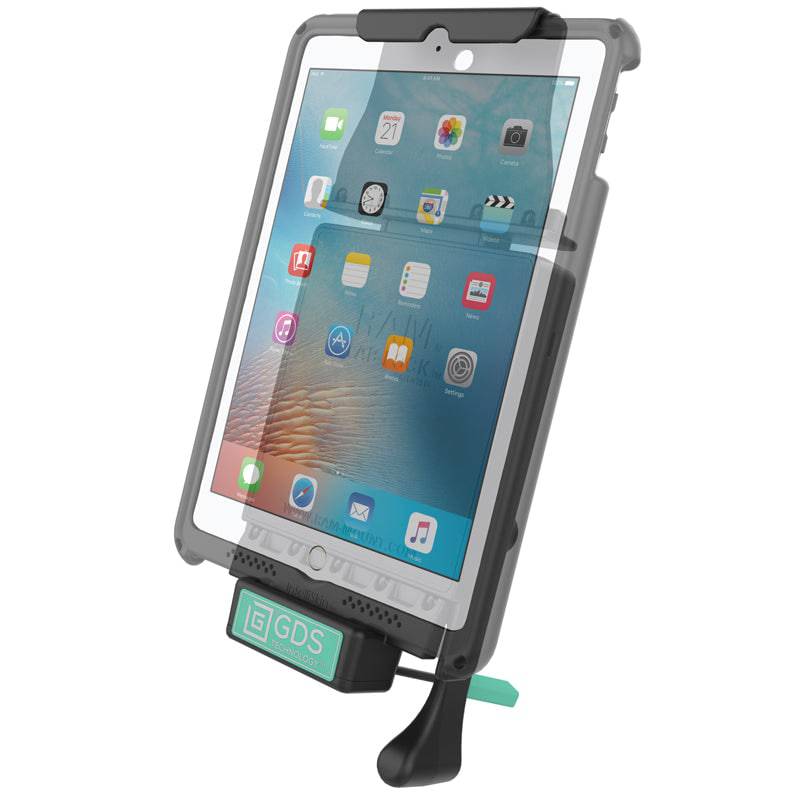 GDS® Locking Vehicle Dock for Apple iPad Air 2, Pro 9.7 & 5th Gen - RAM-GDS-DOCKL-V2-AP8U - OC Mounts