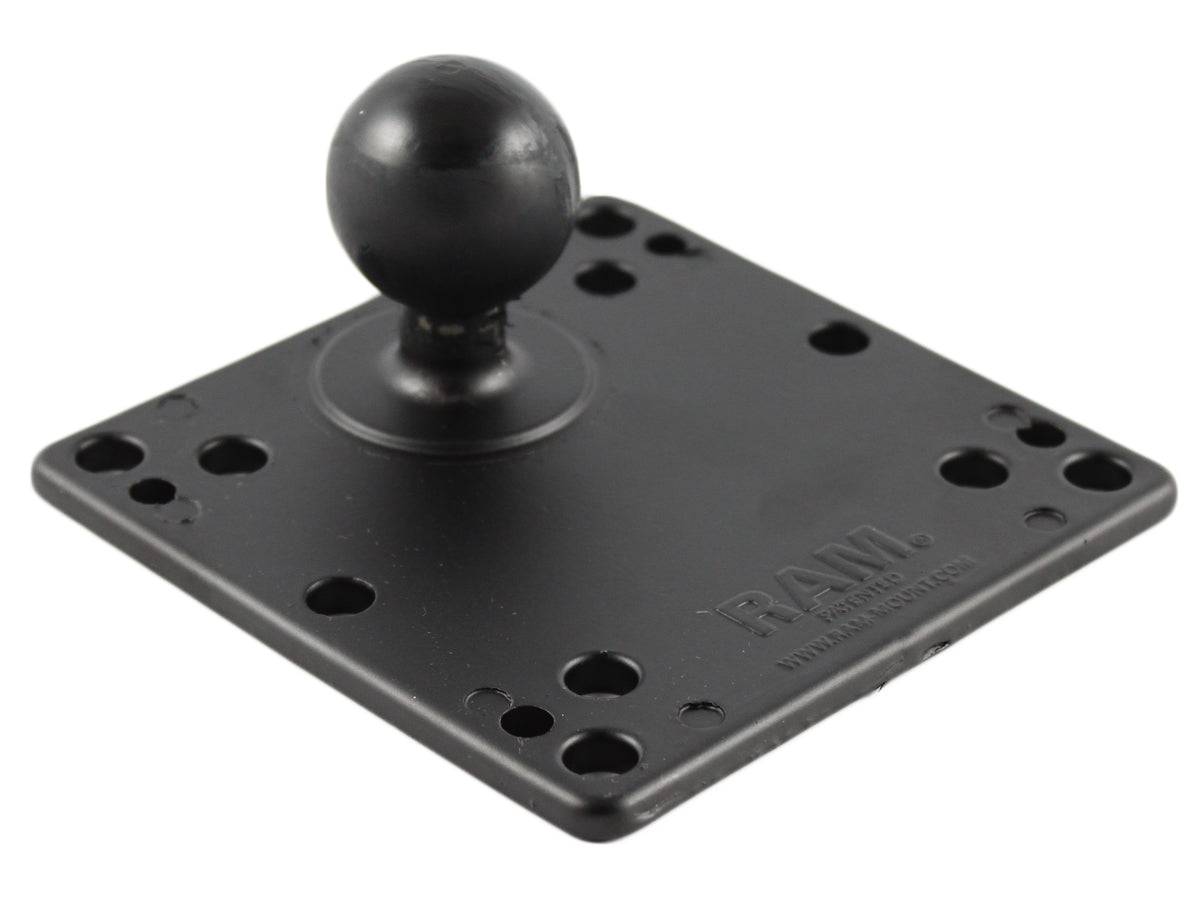 RAM 4.75" Square Base with VESA (4 X 75mm) (4 X 100mm) Hole Patterns & 1.5" Ball - RAM-246U - OC Mounts
