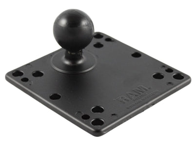 RAM 4.75" Square Base with VESA (4 X 75mm) (4 X 100mm) Hole Patterns & 1.5" Ball - RAM-246U - OC Mounts