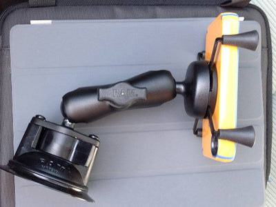 RAM Twist-Lock™ Suction Cup Mount with Universal RAM® X-Grip® Cell/iPhone Cradle - RAM-B-166-UN7U - OC Mounts