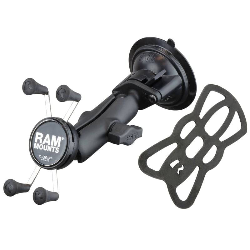RAM Twist-Lock™ Suction Cup Mount with Universal RAM® X-Grip® Cell/iPhone Cradle - RAM-B-166-UN7U - OC Mounts