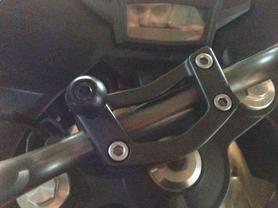 RAM Motorcycle Handlebar Clamp Base with M8 Screws - RAM-B-367U - OC Mounts