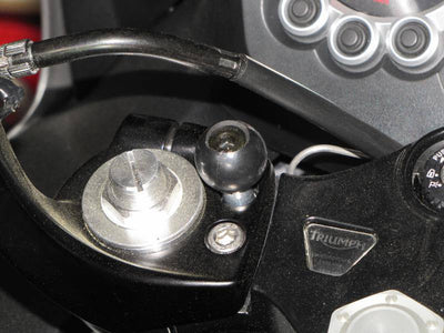 RAM Motorcycle Handlebar Clamp Base with M8 Screws - RAM-B-367U - OC Mounts