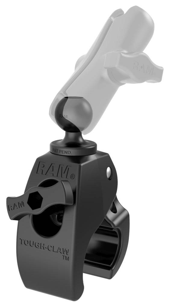 RAM Medium Tough-Claw™ with 1" Diameter Rubber Ball - RAP-B-404U - OC Mounts