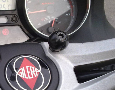 RAM Motorcycle Handlebar Clamp Base with M8 Screws - RAM-B-367U - OC Mounts