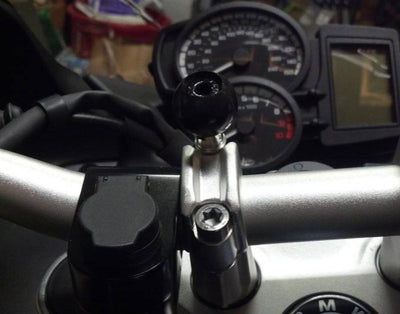 RAM Motorcycle Handlebar Clamp Base with M8 Screws - RAM-B-367U - OC Mounts