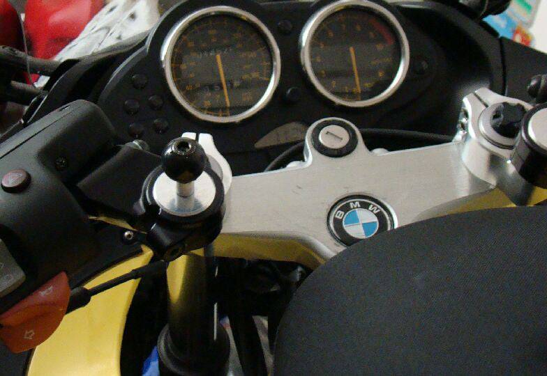 RAM Motorcycle Handlebar Clamp Base with M8 Screws - RAM-B-367U - OC Mounts