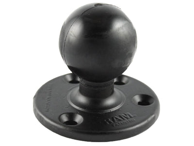 RAM 3.68" Diameter Round Plate with D Size 2.25" Ball - RAM-D-202U - OC Mounts