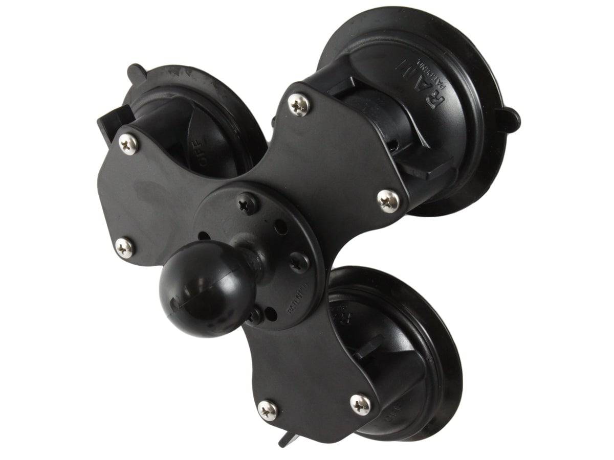 RAM Triple Suction Cup Base with 1.5" Ball - RAM-224-3U - OC Mounts