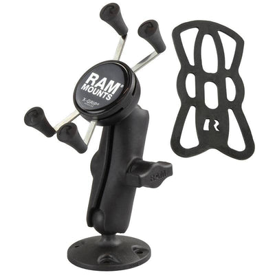 RAM Composite Flat Surface Mount with Universal RAM® X-Grip® Cell Phone Cradle - RAP-B-138-UN7U - OC Mounts