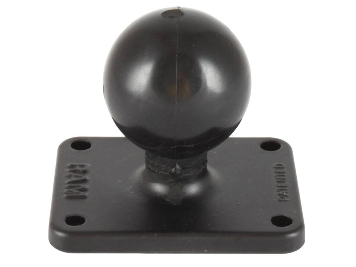 RAM C Size 1.5" Ball on Rectangular Plate with 1.5" x 2" 4-Hole Pattern - RAM-202U-225 - OC Mounts
