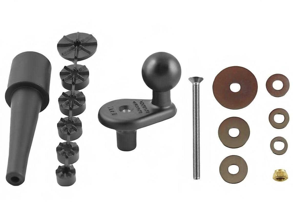 RAM Motorcycle Fork Stem Base with 1" Ball - RAM-B-342U - OC Mounts