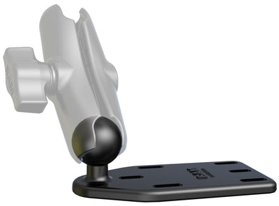 RAM Motorcycle Brake/Clutch Reservoir Cover Base with 1" Ball Offset -  RAM-B-346U - OC Mounts