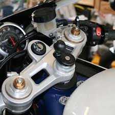 RAM Motorcycle Fork Stem Base with 1" Ball - RAM-B-342U - OC Mounts