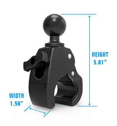 RAM Medium Tough-Claw™ with 1.5" Diameter Rubber Ball - RAP-404U - OC Mounts