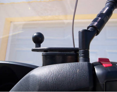 RAM Motorcycle Brake/Clutch Reservoir Cover Base with 1" Ball Offset -  RAM-B-346U - OC Mounts