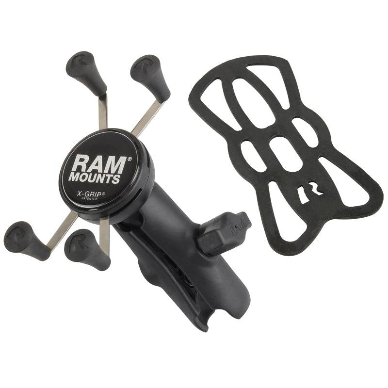 RAM® X-Grip® Cell Phone Cradle with Double Socket Arm - RAP-HOL-UN7B-201U - OC Mounts