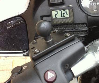 RAM Motorcycle Brake/Clutch Reservoir Cover Base with 1" Ball Centered - RAM-B-345U - OC Mounts