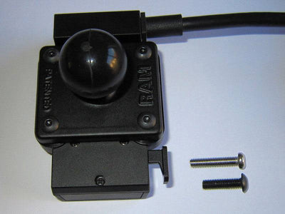 RAM 2" x 1.7" Base with 1" Ball that Contains the Universal AMPs Hole Pattern for the Garmin zumo, TomTom Rider & Urban Rider - RAM-B-347U - OC Mounts