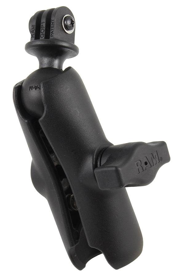 RAM Universal Action Camera Adapter with Double Socket Arm - RAM-B-202-GOP1-201U - OC Mounts