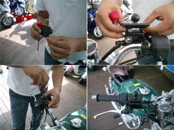 RAM Motorcycle Brake/Clutch Reservoir Cover Base with 1" Ball Centered - RAM-B-345U - OC Mounts