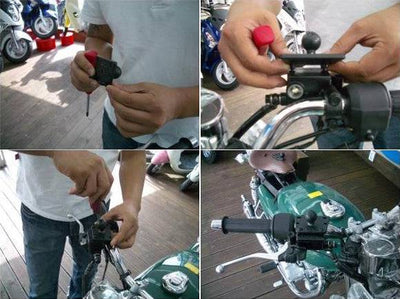 RAM Motorcycle Brake/Clutch Reservoir Cover Base with 1" Ball Centered - RAM-B-345U - OC Mounts