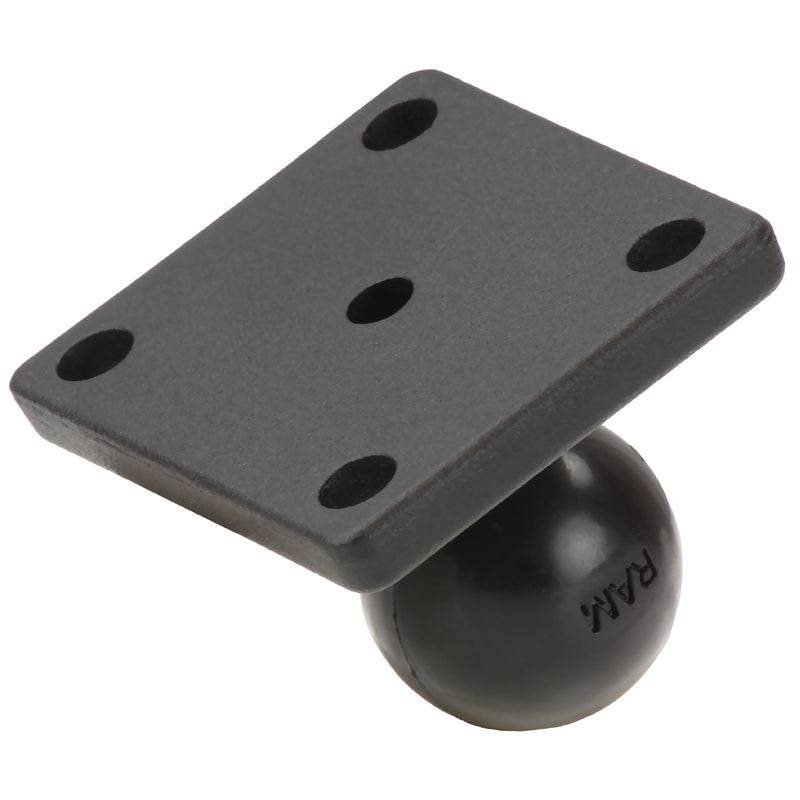 RAM 2" x 1.7" Base with 1" Ball that Contains the Universal AMPs Hole Pattern for the Garmin zumo, TomTom Rider & Urban Rider - RAM-B-347U - OC Mounts