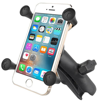 RAM® X-Grip® Cell Phone Cradle with Double Socket Arm - RAP-HOL-UN7B-201U - OC Mounts