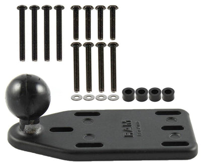 RAM Motorcycle Brake/Clutch Reservoir Cover Base with 1" Ball Offset -  RAM-B-346U - OC Mounts