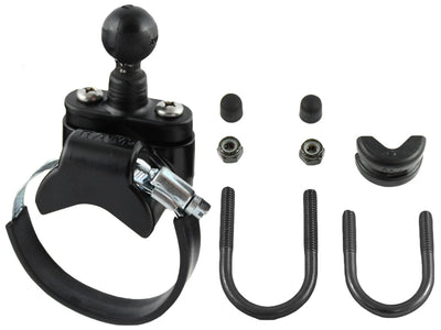 RAM Rail Base with Zinc Coated U-Bolt, ATV/UTV Strap & 1" Ball for Rails to 3.15" in Diameter - RAM-B-231Z-2U - OC Mounts