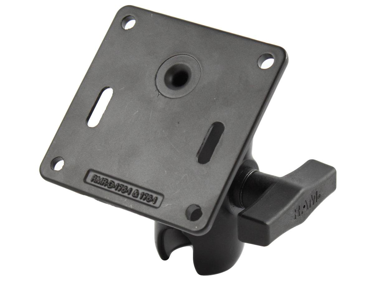 RAM 1.5" Ball Short Length Double Socket Arm with 75mm X 75mm VESA 3.625" Plate - RAM-103U-B-2461 - OC Mounts