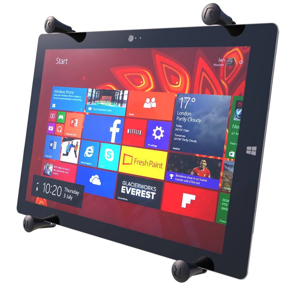 RAM® X-Grip® Cradle for 12" Tablets - RAM-HOL-UN11U - OC Mounts