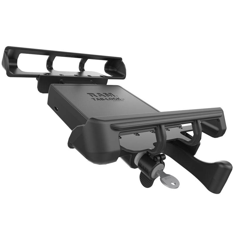 RAM Tab-Lock™ Locking Cradle for 10" Screen Tablets WITH HEAVY DUTY CASES including the Apple iPad 1-4 - RAM-HOL-TABL8U - OC Mounts