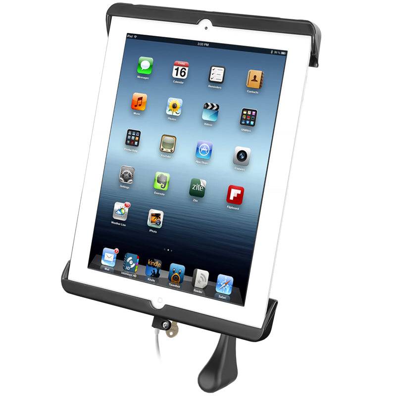 RAM TAB DOCK-N-LOCK™ Model Specific Sync & Lock Cradle for the Apple iPad 4 WITHOUT CASE - RAM-HOL-TABDL14U - OC Mounts