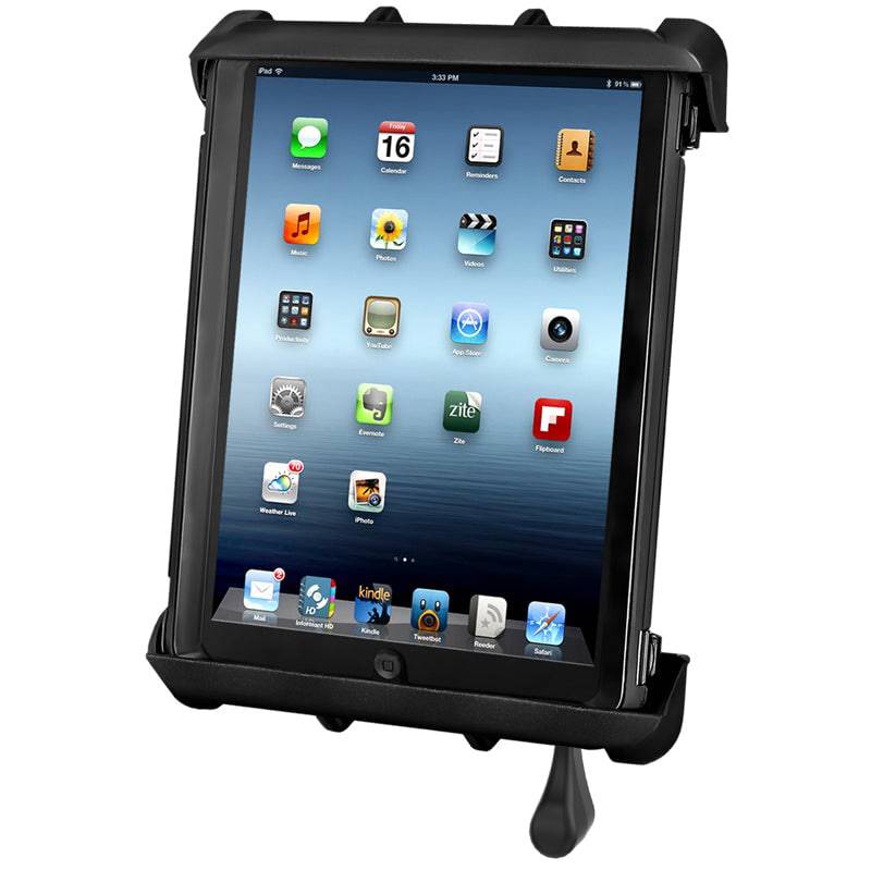RAM Tab-Lock™ Locking Cradle for 10" Screen Tablets WITH HEAVY DUTY CASES including the Apple iPad 1-4 - RAM-HOL-TABL8U - OC Mounts