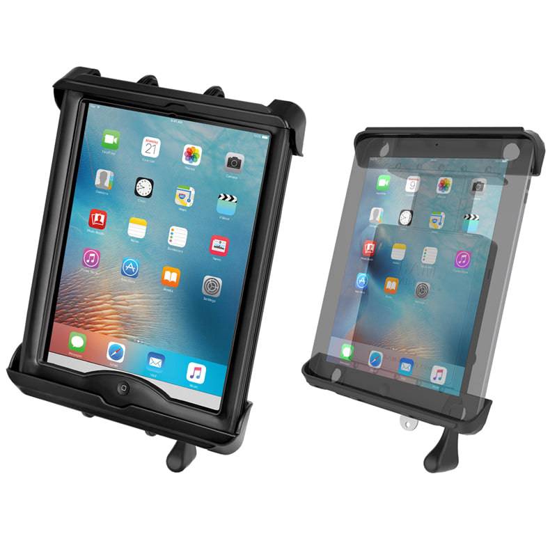 RAM Tab-Lock™ Locking Cradle for 10" Screen Tablets including the Apple iPad 1-4 with LifeProof nüüd Cases & Lifedge Cases - RAM-HOL-TABL-LGU - OC Mounts
