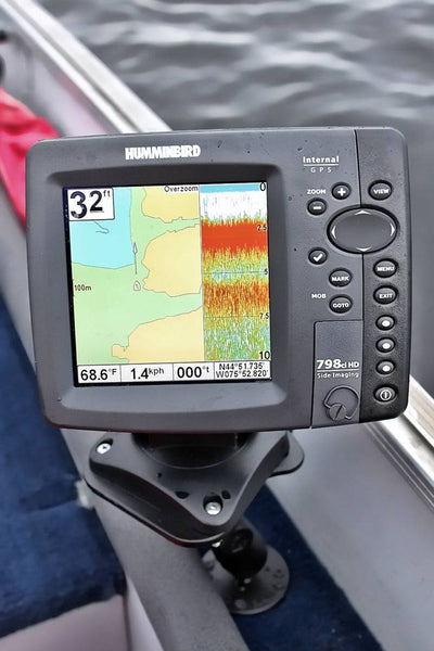 RAM 1" Ball Marine Electronic "LIGHT USE" Mount for the Humminbird 100-700 Series, Matrix Series and Lowrance Elite-5 Series - RAM-B-107U - OC Mounts