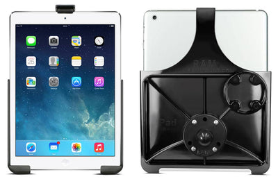 RAM EZ-Roll’r™ Model Specific Cradle with Round Base Adapter for the iPad 5th generation, Apple iPad Air 1-2 & iPad Pro 9.7- RAM-B-202-AP17U - OC Mounts
