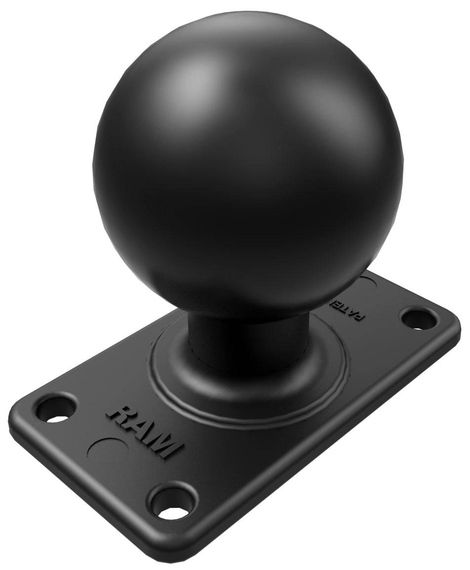 RAM 3.6" X 2.1" 35mm x 75mm VESA Plate with D Size 2.25" Ball - RAM-D-2462U - OC Mounts