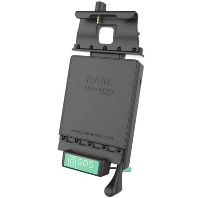 GDS® Locking Vehicle Dock with Audio Jumper Cable for the Samsung Galaxy Tab A 8.0 (2017) - RAM-GDS-DOCKL-V2-SAM35-AUD1U - OC Mounts