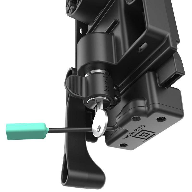 GDS® Locking Vehicle Dock with Audio Jumper Cable for the Samsung Galaxy Tab 4 8.0 - RAM-GDS-DOCKL-V2-SAM12-AUD1U - OC Mounts