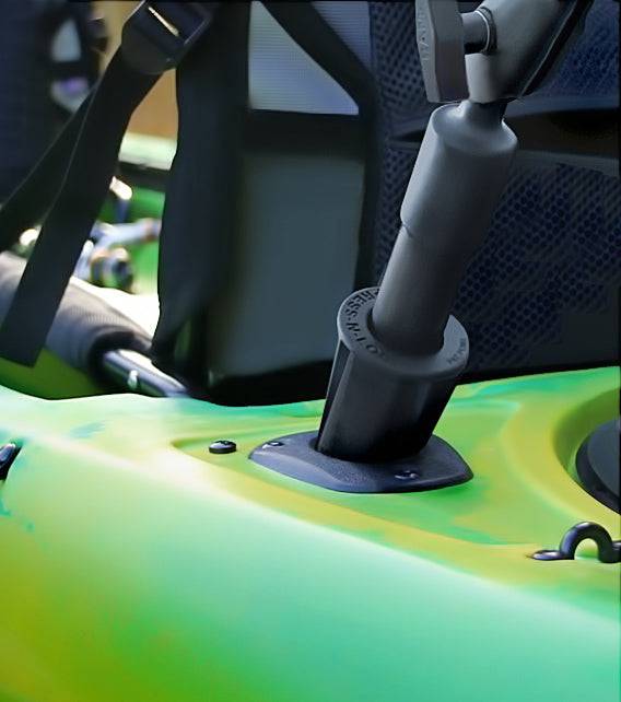 RAM Press-N-Lock™ Base with 12" Long Tube and 1" Diameter Ball - RAP-B-385-12U - OC Mounts