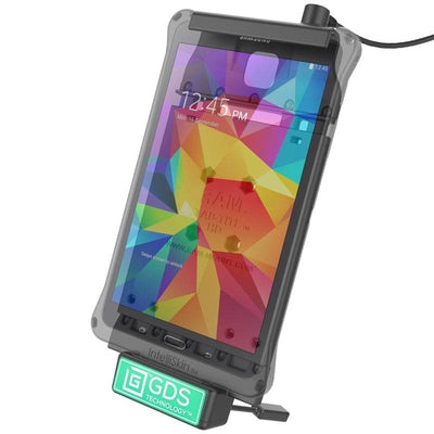 GDS® Vehicle Dock with Audio Jumper Cable for the Samsung Galaxy Tab 4 8.0 - RAM-GDS-DOCK-V2-SAM12-AUD1U - OC Mounts