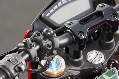 RAM® Torque™ 3/4" - 1" Diameter Handlebar/Rail Base with 1" Ball - RAM-B-408-75-1U - OC Mounts