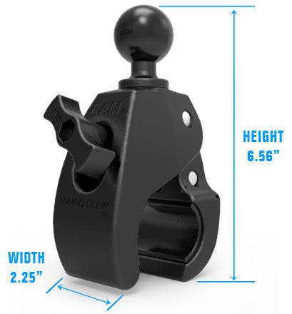 RAM Large Tough-Claw™ with 1.5" Diameter Rubber Ball - RAP-401U - OC Mounts